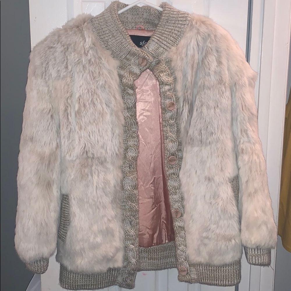 Scandinavian Rabbit Fur Coat